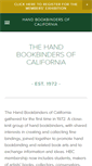 Mobile Screenshot of handbookbinders.org